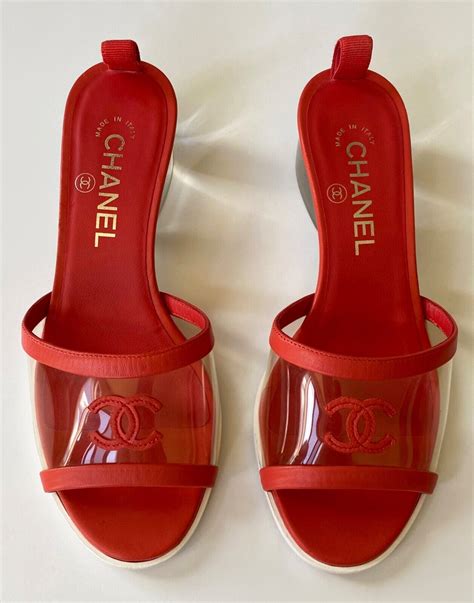 chanel slides clear replicas|authentic chanel sandals.